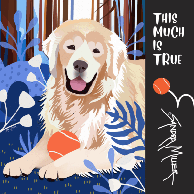 THIS MUCH IS TRUE - A new Golden Retriever design. AND a one day auction THIS MUCH IS TRUE - A new Golden Retriever design. AND a one day auction
